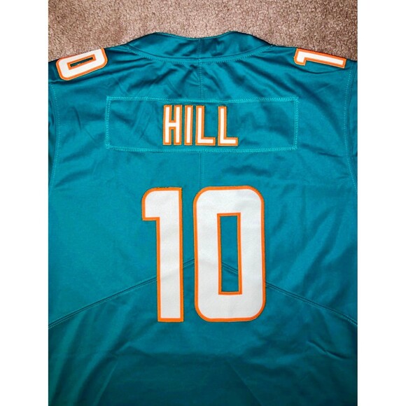 Tyreek Hill #10 Miami Dolphins Jersey Men’s Small Nike Aqua NFL NWT - Picture 7 of 9
